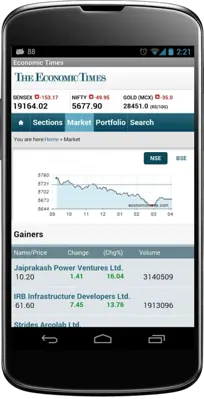 Economic Times android App screenshot 3