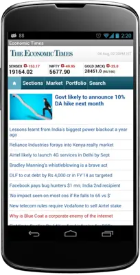 Economic Times android App screenshot 5